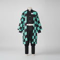 Halloween Anime Cosplay Costume and Outfits with Checkered Haori Coat and Character - Image 2