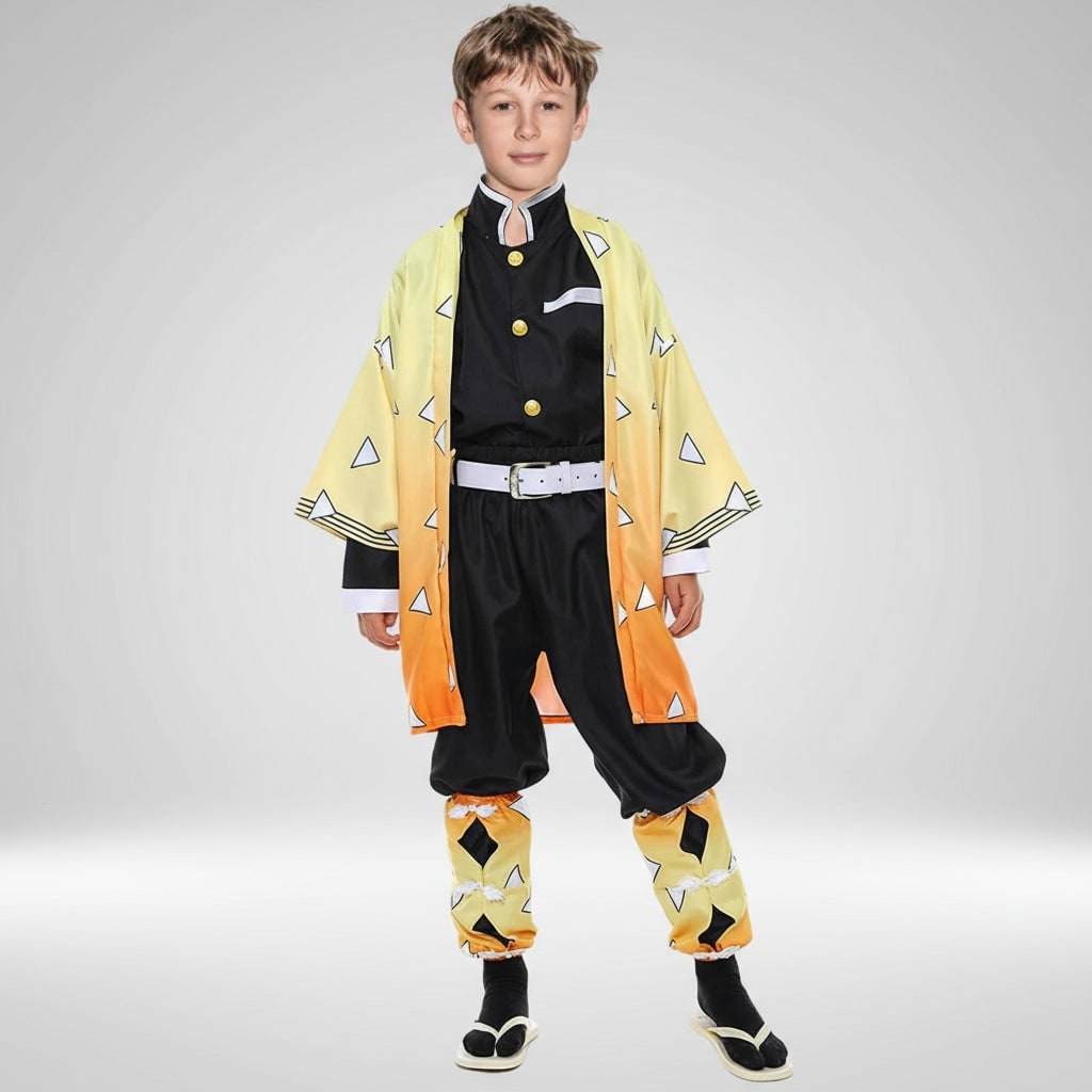 Halloween Anime Cosplay Costume and Outfits with Haori Jacket Checkered Pattern - Image 2
