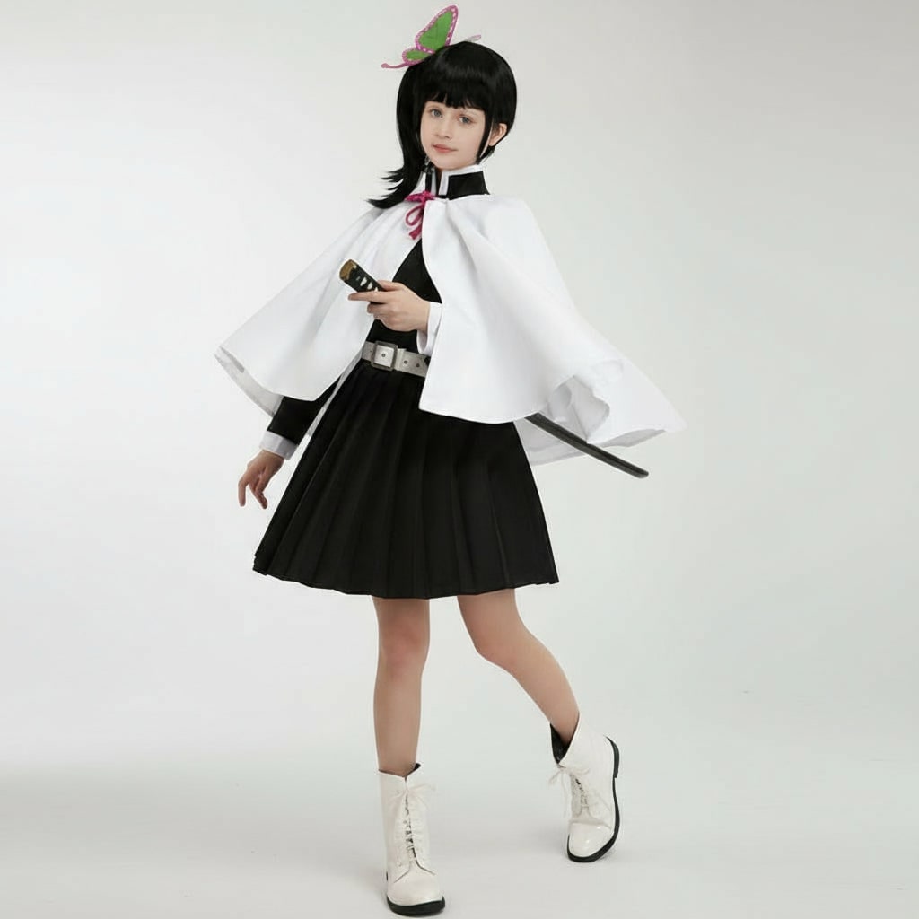 Halloween Anime Cosplay Costume and Outfits with Haori Jacket Checkered Pattern - Image 6