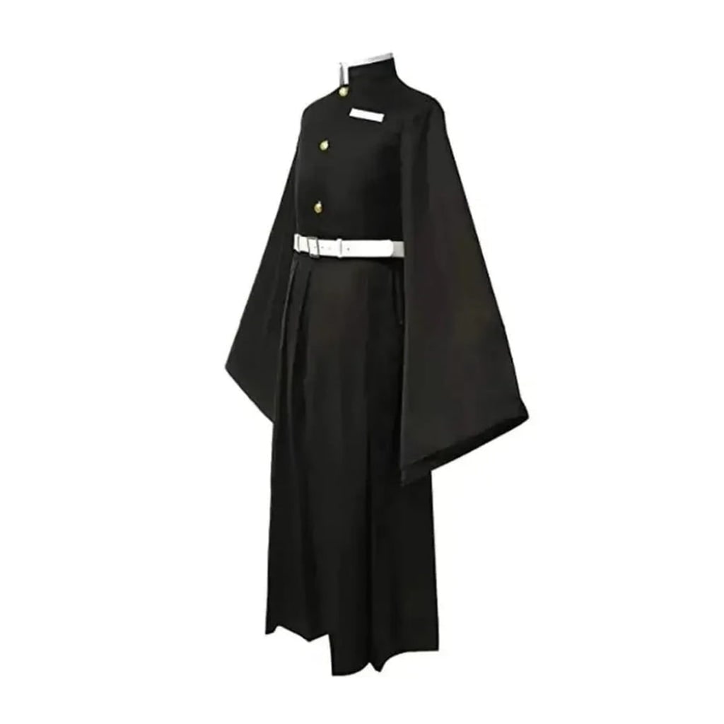 Halloween Anime Cosplay Costume and Outfits with High Collar Wide Sleeves Samurai Style - Image 4