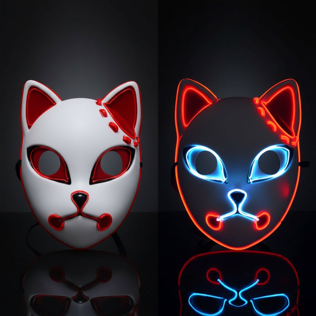 Halloween Anime Cosplay Costume with Character Haori Jacket Light-Up and Spiky - Image 3