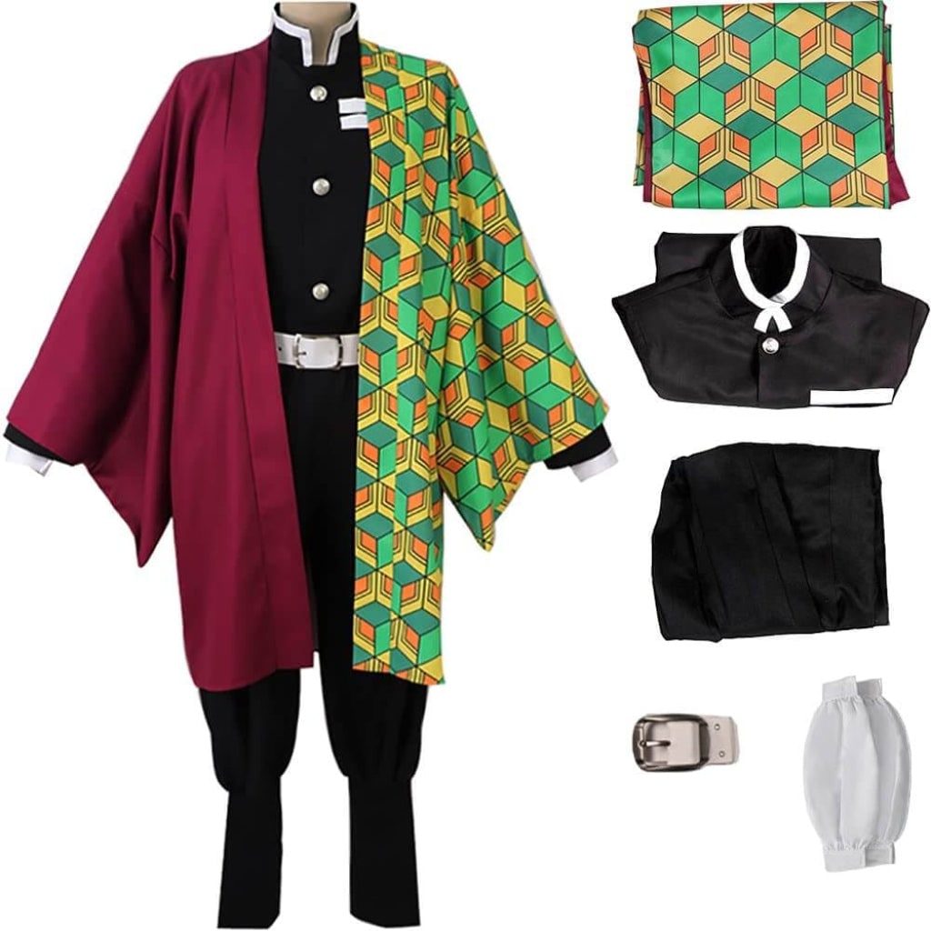 Halloween Anime Cosplay Costume with Character Haori Jacket Light-Up and Spiky - Image 6