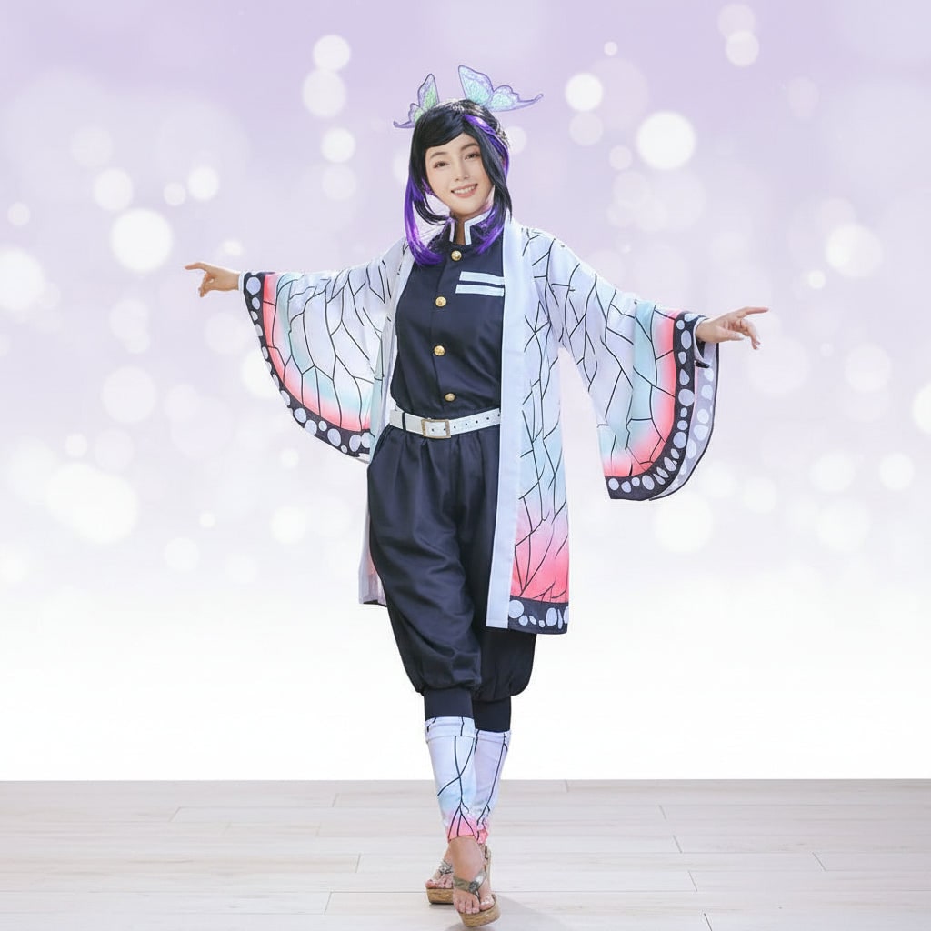 Halloween Anime Cosplay Costume with Japanese Character Accessories Kimono Haori and Set - Image 1