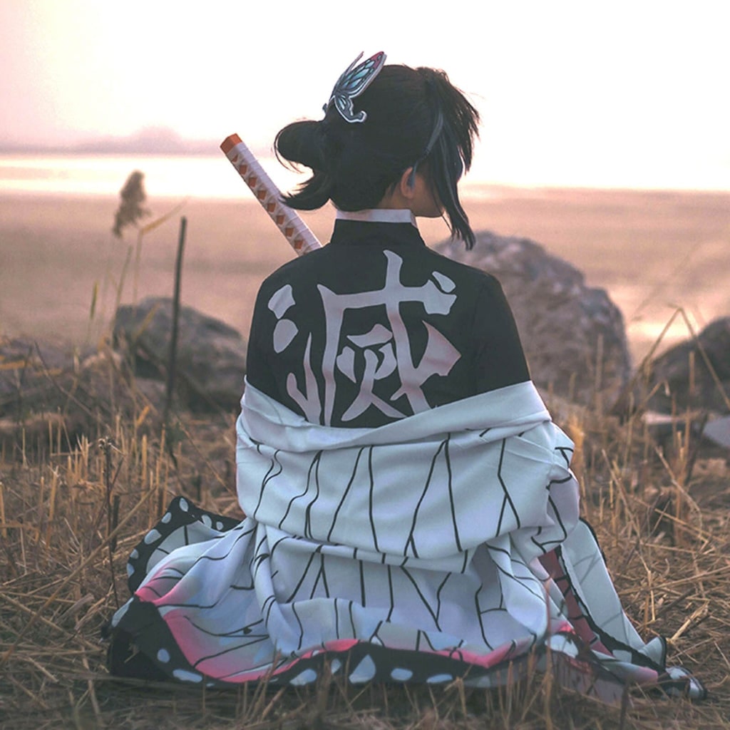 Halloween Anime Cosplay Costume with Japanese Character Accessories Kimono Haori and Set - Image 9