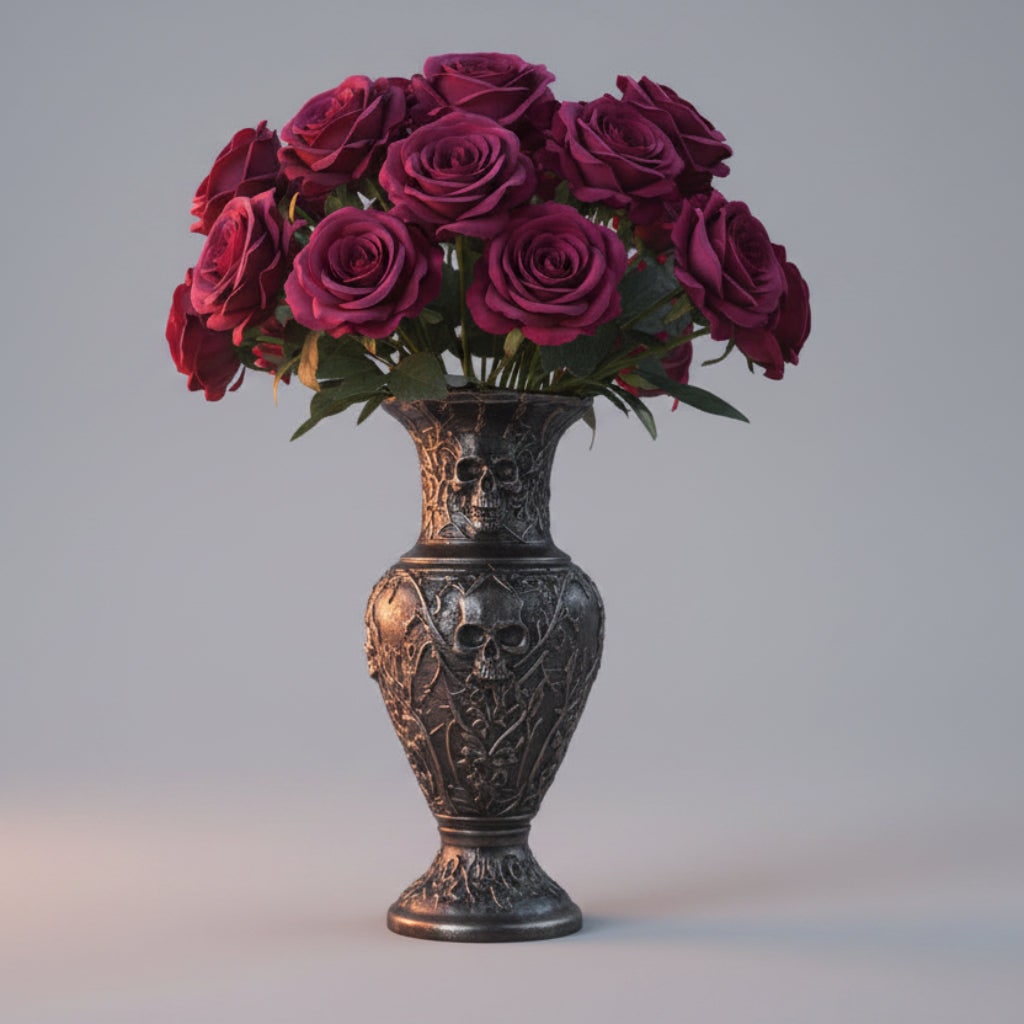 Halloween Artificial Roses Bulk Big Bouquet with Realistic Petals for Seasonal Decoration - Image 1
