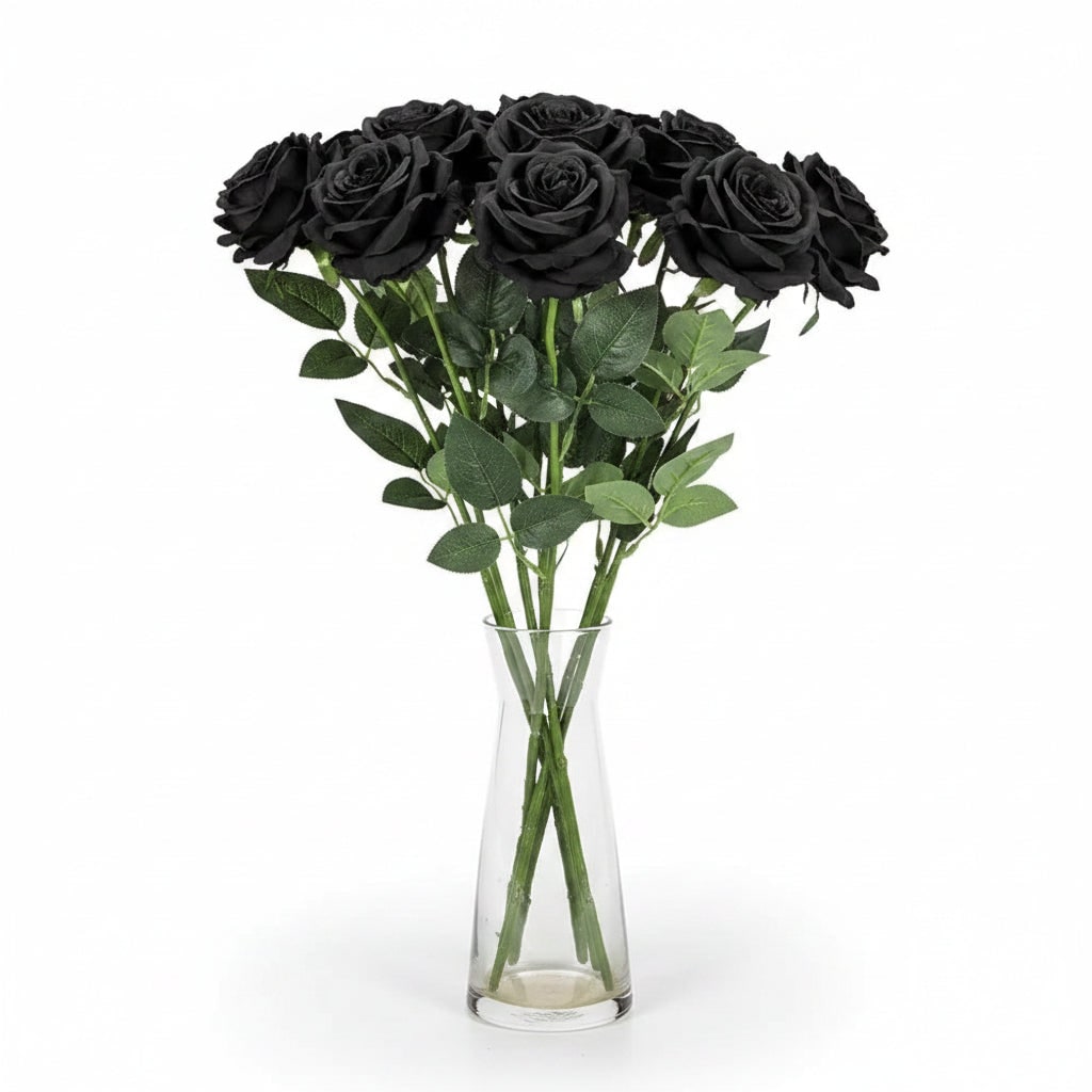 Halloween Artificial Roses Bulk Big Bouquet with Realistic Petals for Seasonal Decoration - Image 2