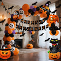Halloween Balloon Arch Kit with Foil Banner and Tape Decoration for Party Reusable - Image 6