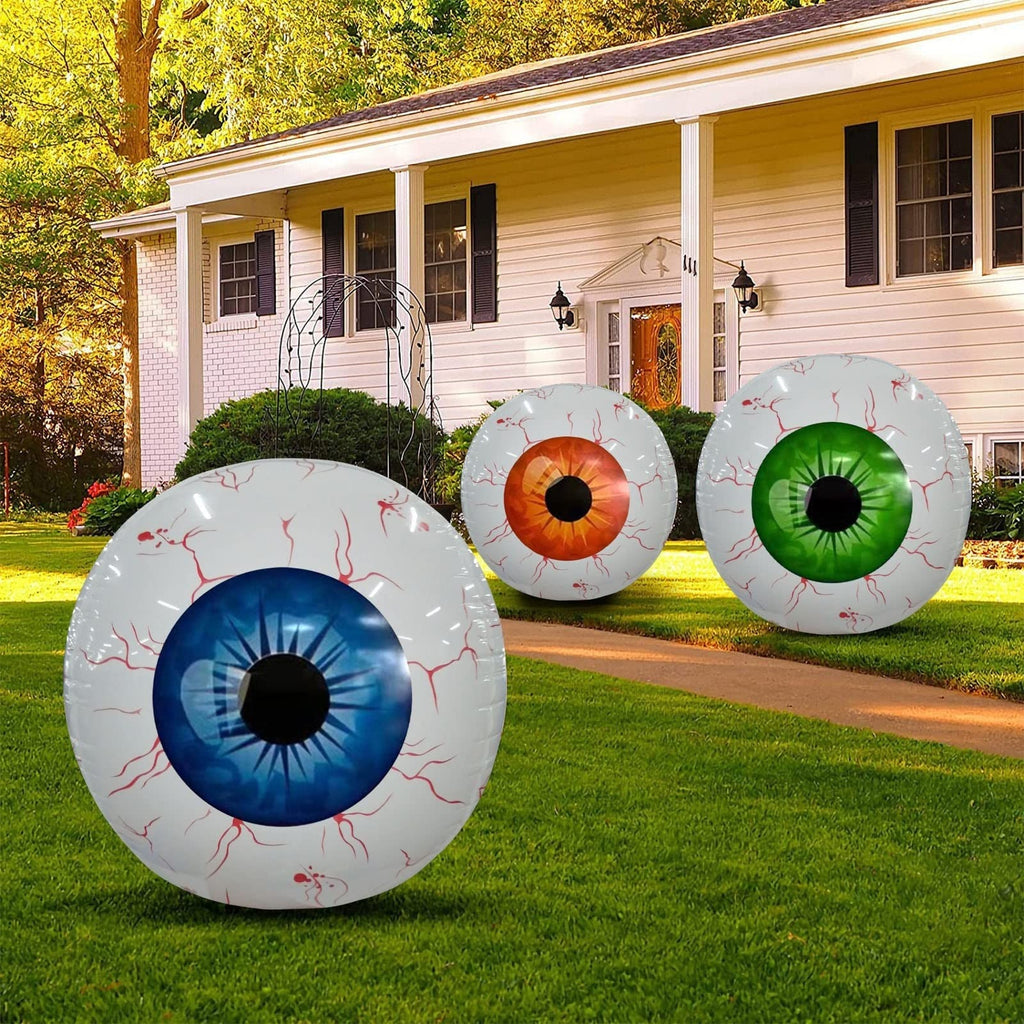 Halloween Balloon Decoration Eyeball with Bloodshot Design for Party and Haunted House Decor - Image 1