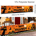 Halloween Banner with Jack O Lantern Pumpkin Witch Scarecrow Outdoor Yard Decoration - Image 5