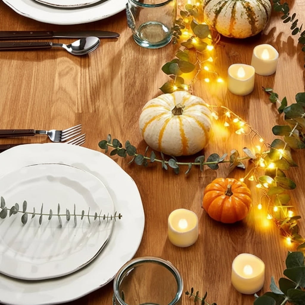 Halloween Battery Operated LED Tea Light Candles with Flameless Warm Glow for Party Decoration - Image 3