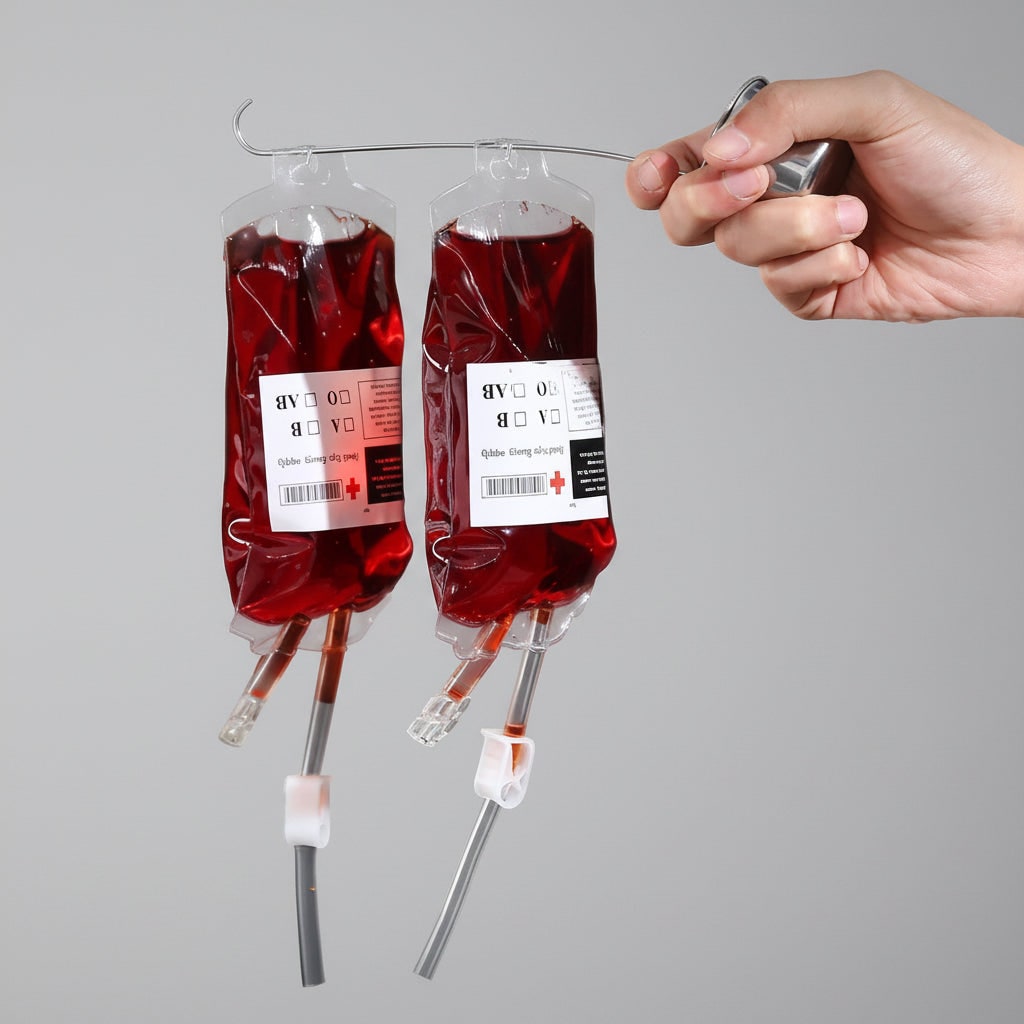 Halloween Blood Bags Drink Pouches with Syringe for Party Decorations and Haunted House Props - Image 3