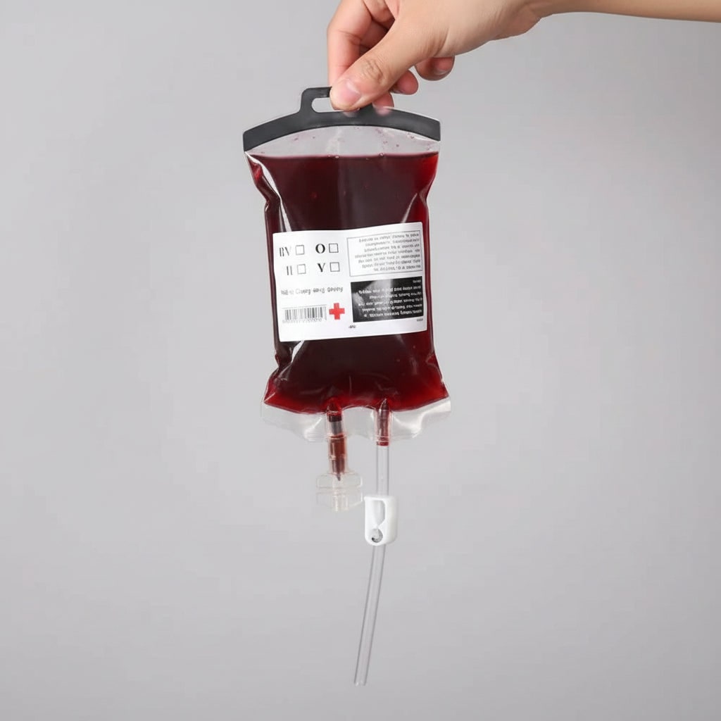Halloween Blood Bags Drink Pouches with Syringe for Party Decorations and Haunted House Props - Image 4