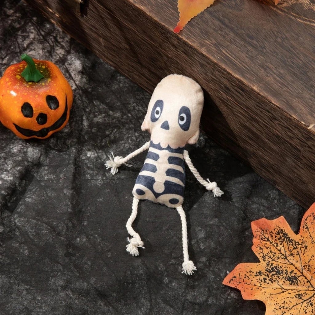 Halloween Cat Toys for Interactive Plush Play with Catnip Ghost and Pumpkin Designs Biting - Image 4