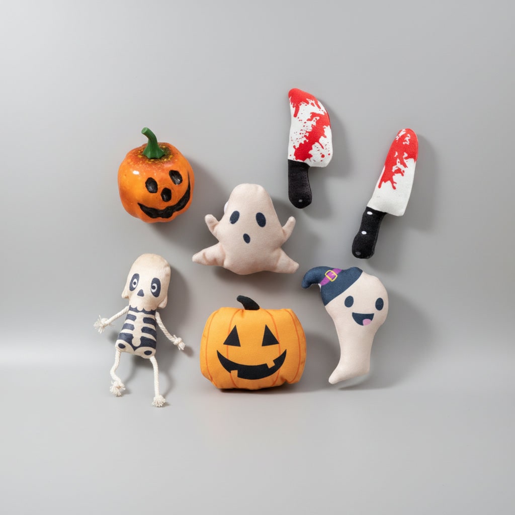 Halloween Catnip Toys for Cats Interactive Plush Play with Spooky Shapes - Image 7