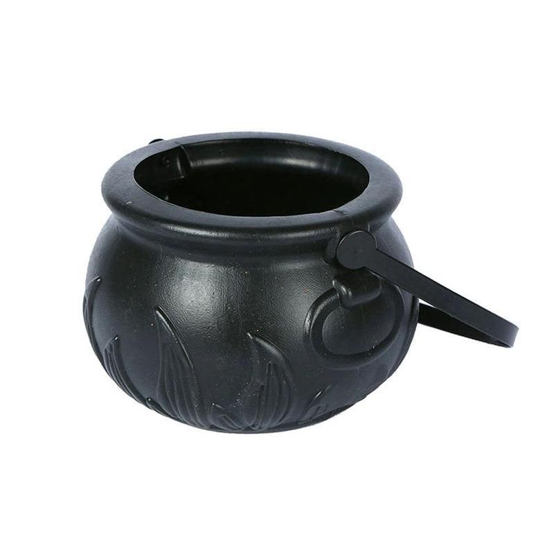 Halloween Cauldron Mist Maker with Color Changing LED Lights and Plastic Witch Pot - Image 11