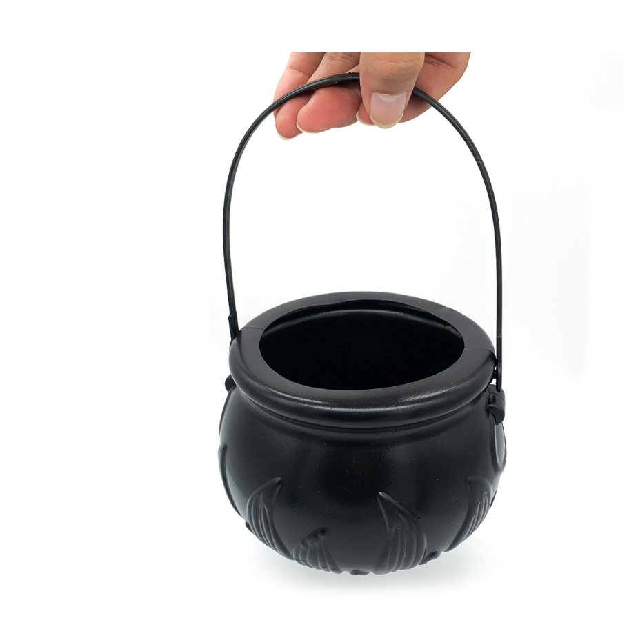 Halloween Cauldron Mist Maker with Color Changing LED Lights and Plastic Witch Pot - Image 8