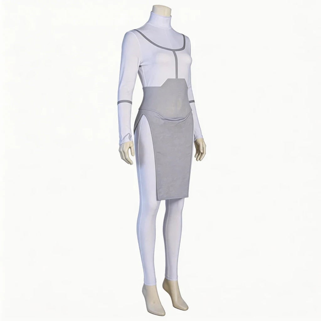 Halloween Cosplay Bodysuit Costume with Mock Turtleneck and Tabard for Anime Outfits - Image 3