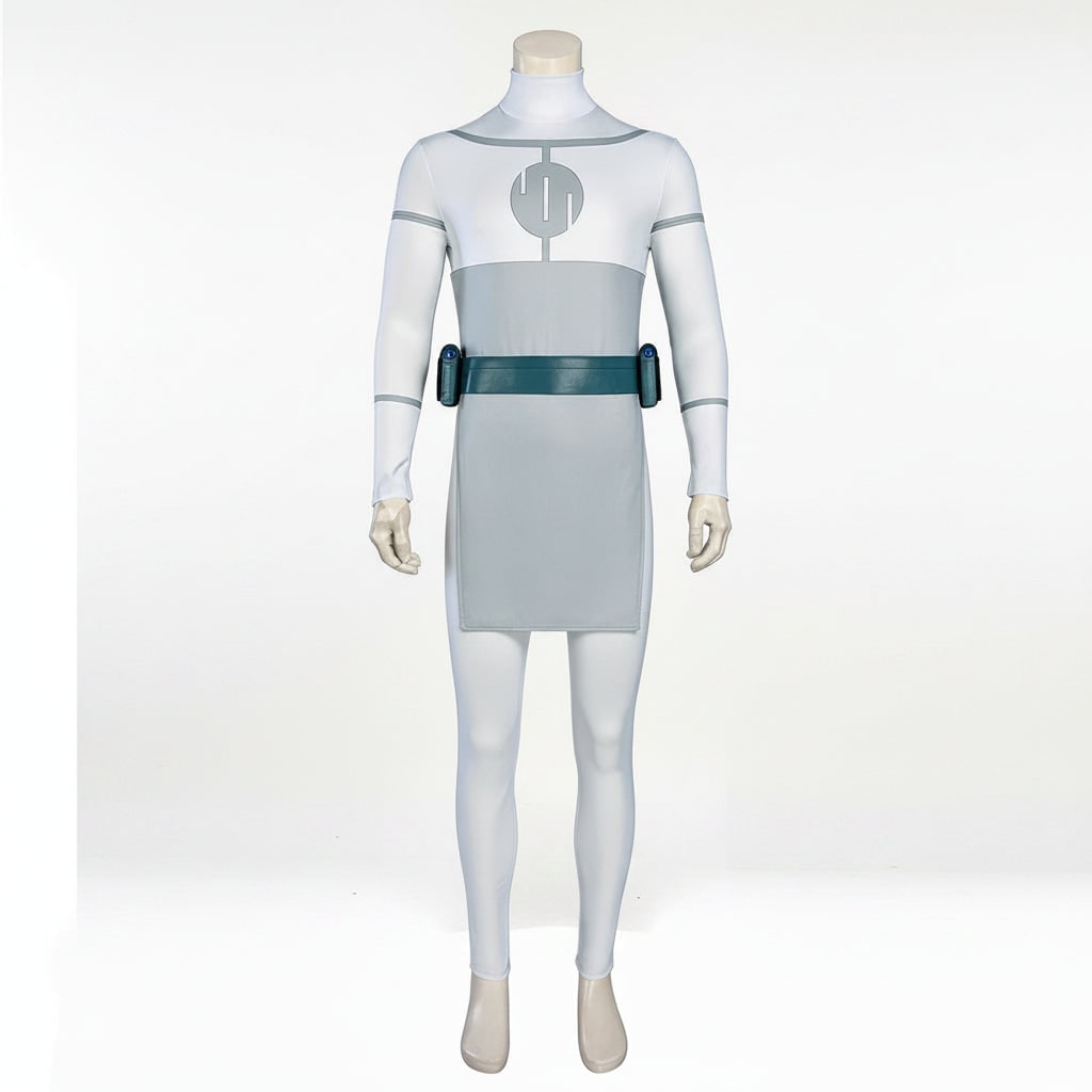 Halloween Cosplay Bodysuit Costume with Mock Turtleneck and Tabard for Anime Outfits - Image 4