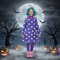 Halloween Cosplay Costume Character Dress with Polka Dot Pattern flying boy Collar - Image 1