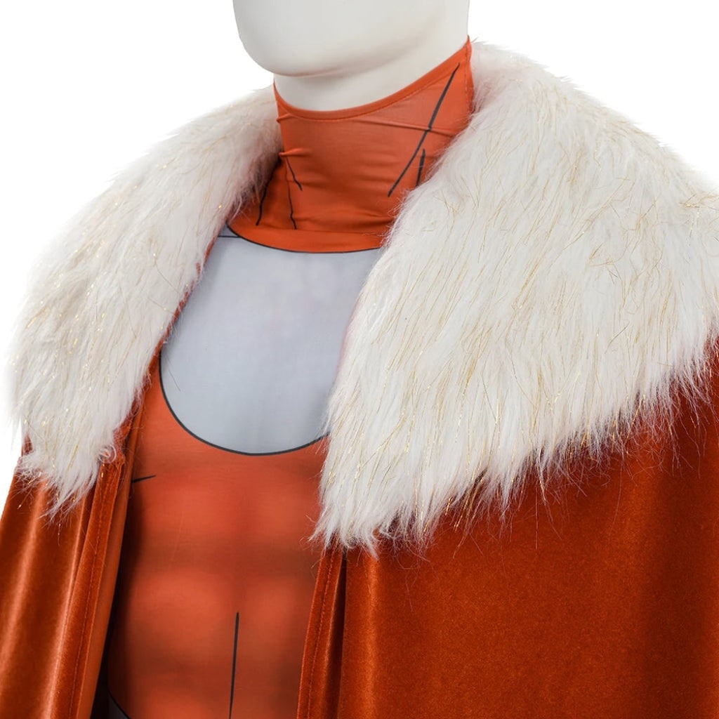 Halloween Cosplay Costume Set with Sci-Fi Armor Print Skirt and Cape - Image 3
