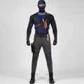 Halloween Cosplay Superhero Costume Set with Tactical Mask Harness and Gloves - Image 1