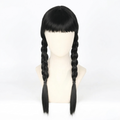 Halloween Costume Wig Braided Hair with Straight Bangs for Epic Cosplay and Dress Up - Image 1