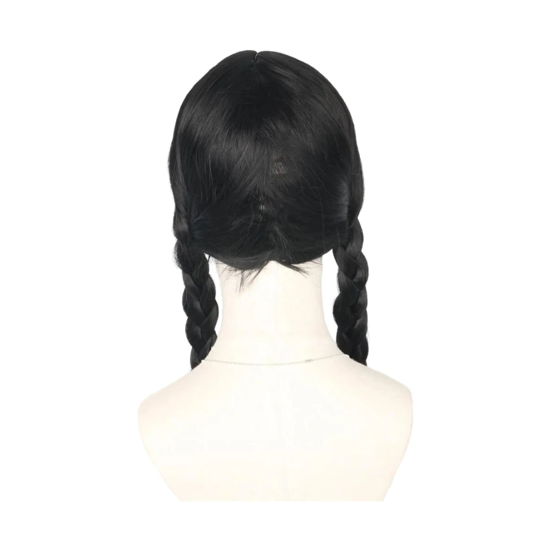Halloween Costume Wig Braided Hair with Straight Bangs for Epic Cosplay and Dress Up - Image 4