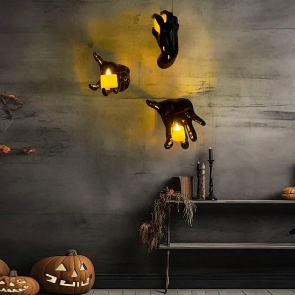 Halloween Creepy Hand Wall Candle Holder and Candlestick Stand for Gothic Decoration - Image 6