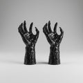 Halloween Creepy Hand Wall Decor Candle Holder with Textured Gothic Design Large Canvas Art - Image 1