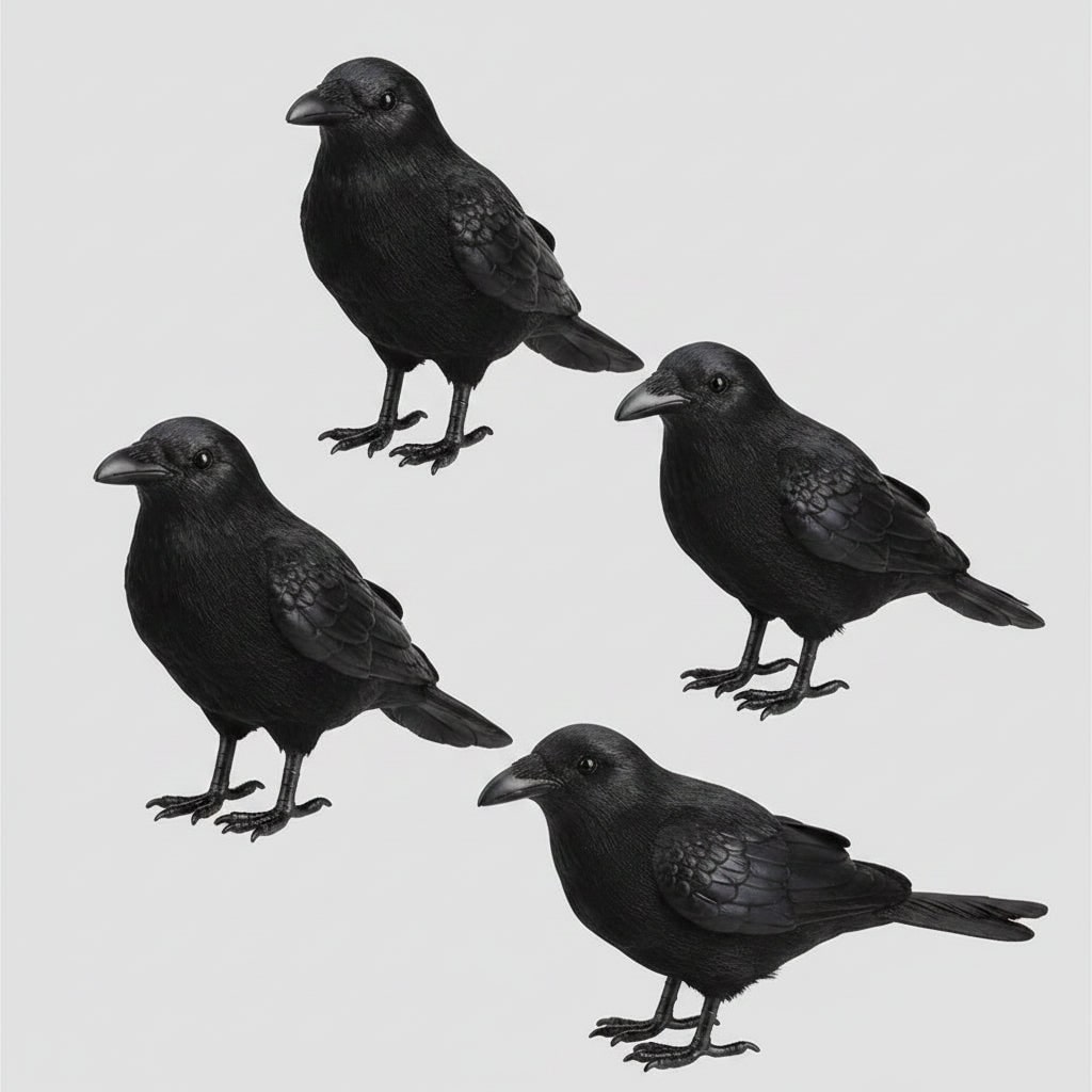 Halloween Crow Decorations Fake Black Artificial for Yard Haunted House Party Decor - Image 6