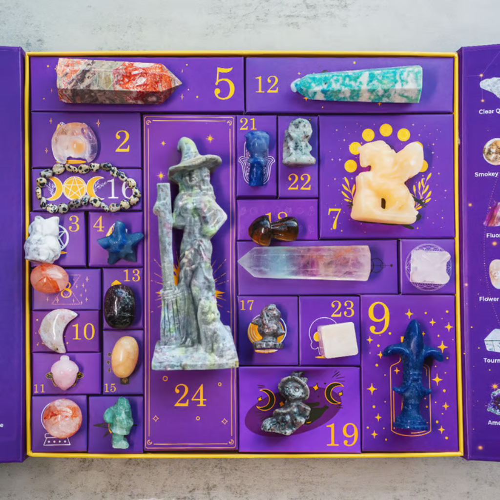 Halloween Crystal Advent Calendar with 24 Gemstone Compartments - Image 2