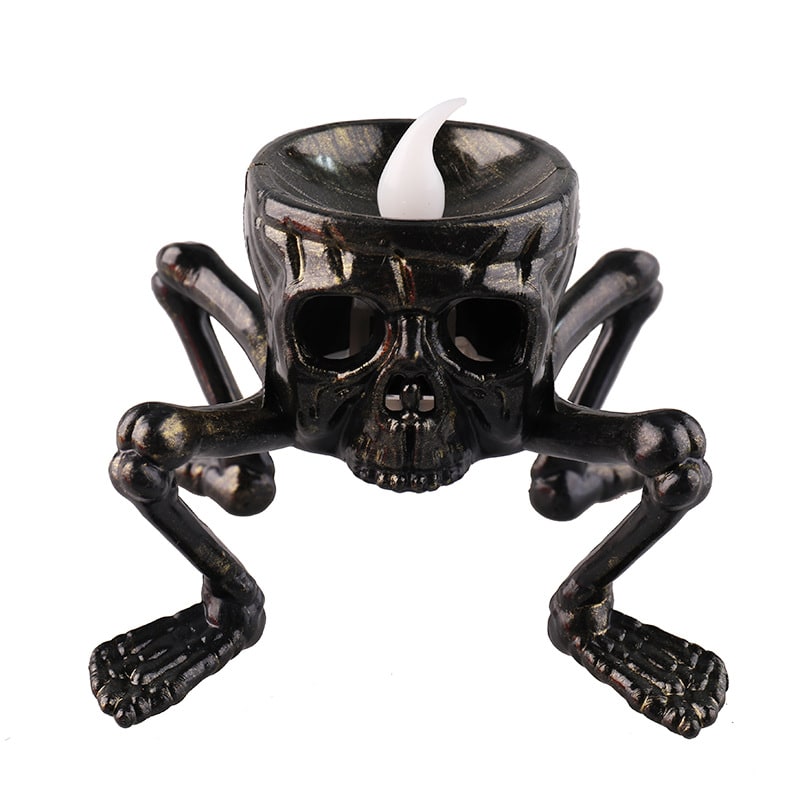 Halloween Decorations Flameless LED Candles Battery Operated and Skeleton Hand Prop T Light - Image 3