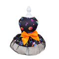 Halloween Dog Costume Dress with Tutu Skirt Satin Bow and Outfits for Pet Apparel - Image 4