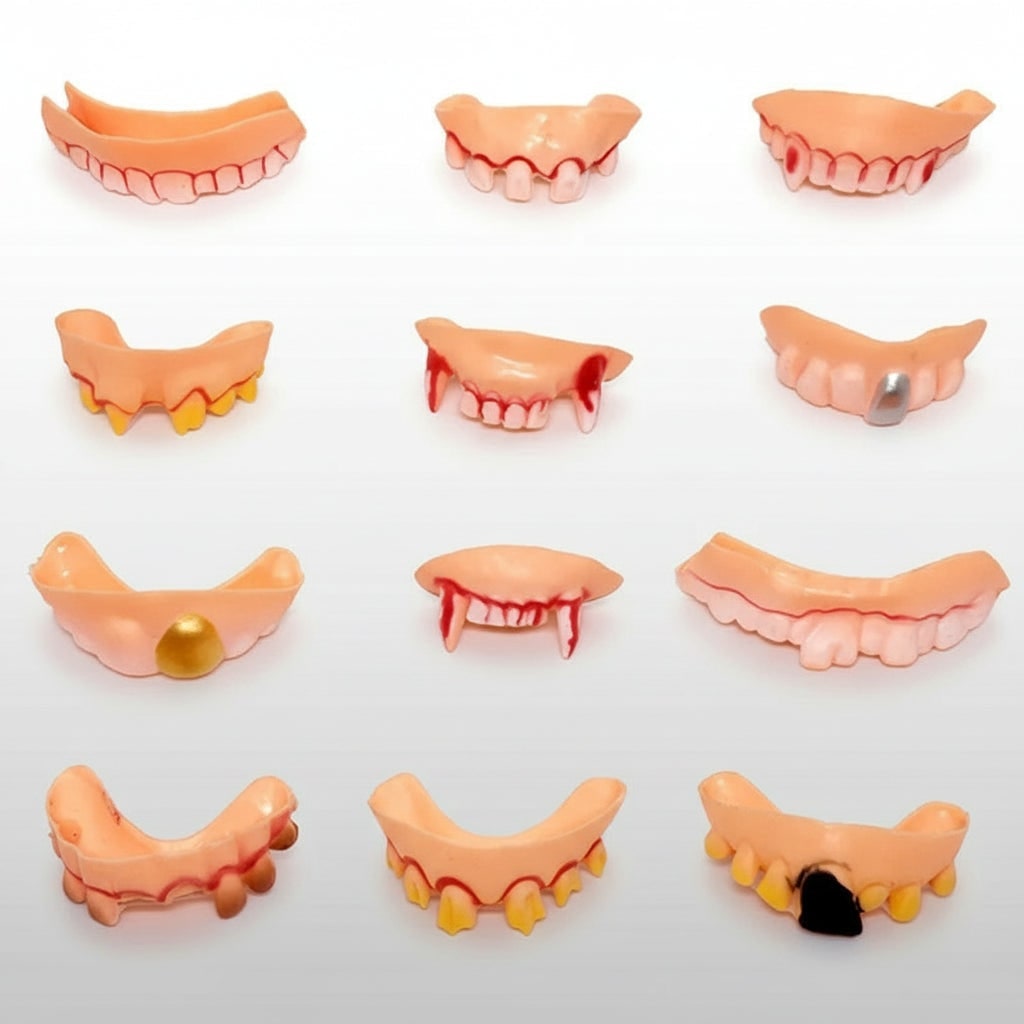 Halloween Fake Teeth Partials with Multiple Options for Vampire Fangs Party Costume - Image 4