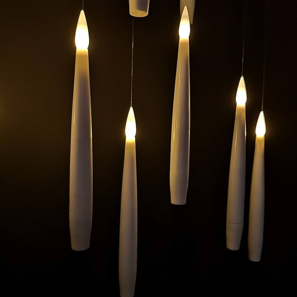 Halloween Flameless LED Taper Candles Tea Lights with Remote Control Floating Battery Operated - Image 5