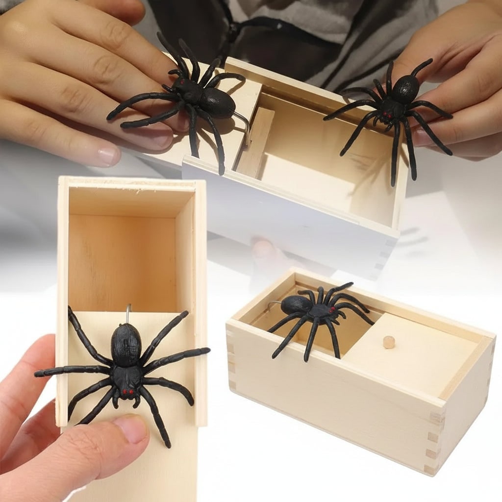 Halloween Gag Gift Box Spider Prank with Spring-Loaded Pop-Out Surprise Boxes - Image 3