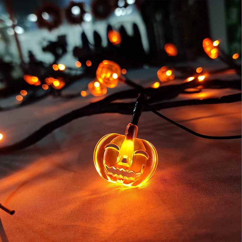 Halloween Garland with Lights LED Twig Battery Operated for Outdoor Mantel Decoration - Image 9