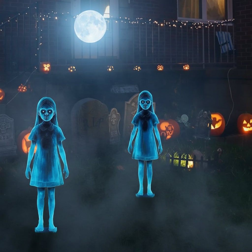 Halloween Ghost Decoration Blow Up Outdoor with Glowing Eyes for Party - Image 4