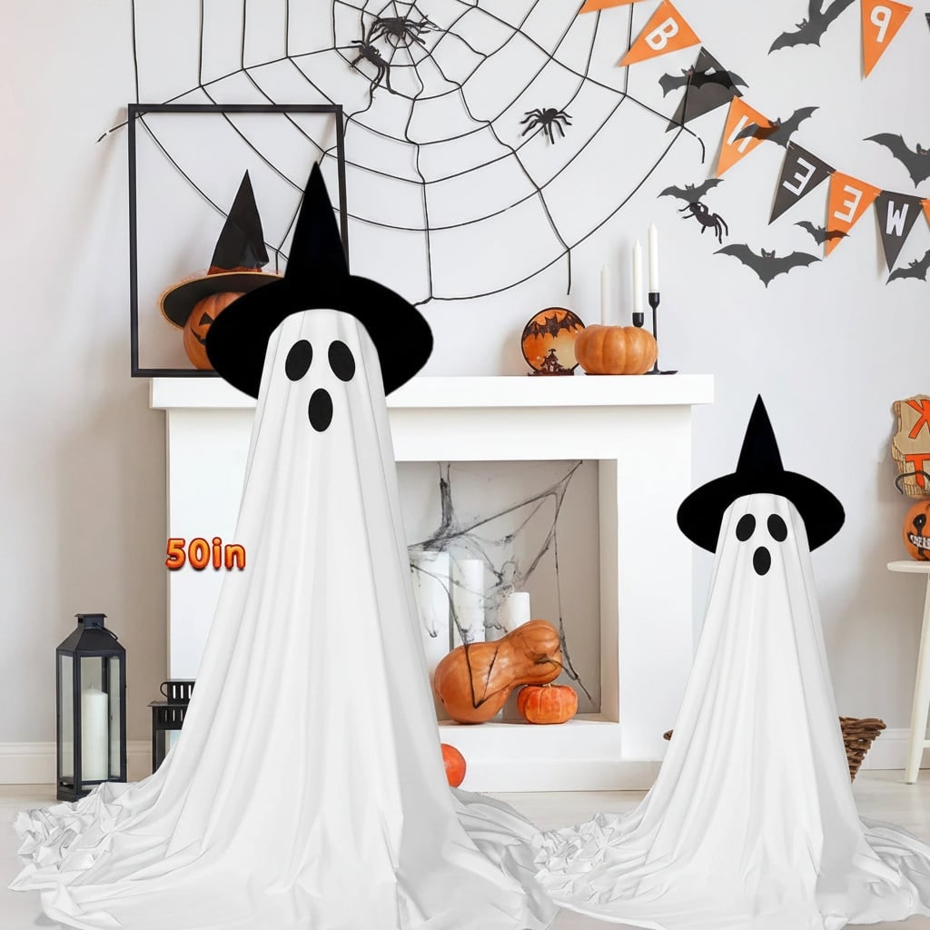 Halloween Ghost Decoration Inflatable with LED Lights for Outdoor Party Decor - Image 3