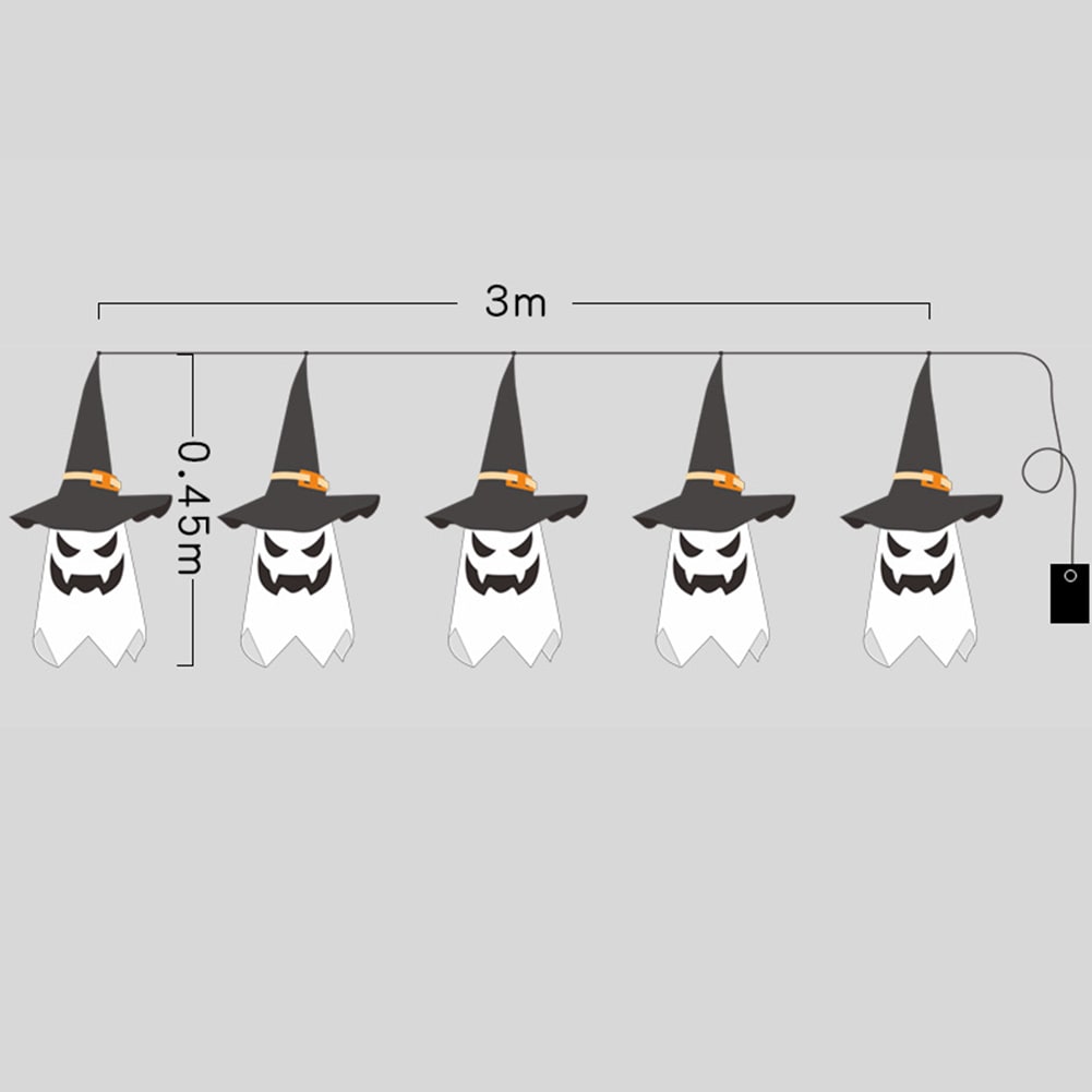 Halloween Ghost Decoration Light with Hanging and LED String for Party Decor - Image 14