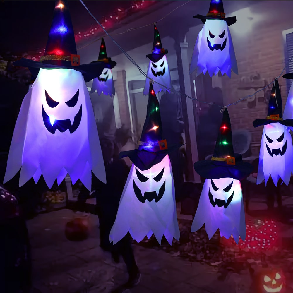Halloween Ghost Decoration Light with Hanging and LED String for Party Decor - Image 7