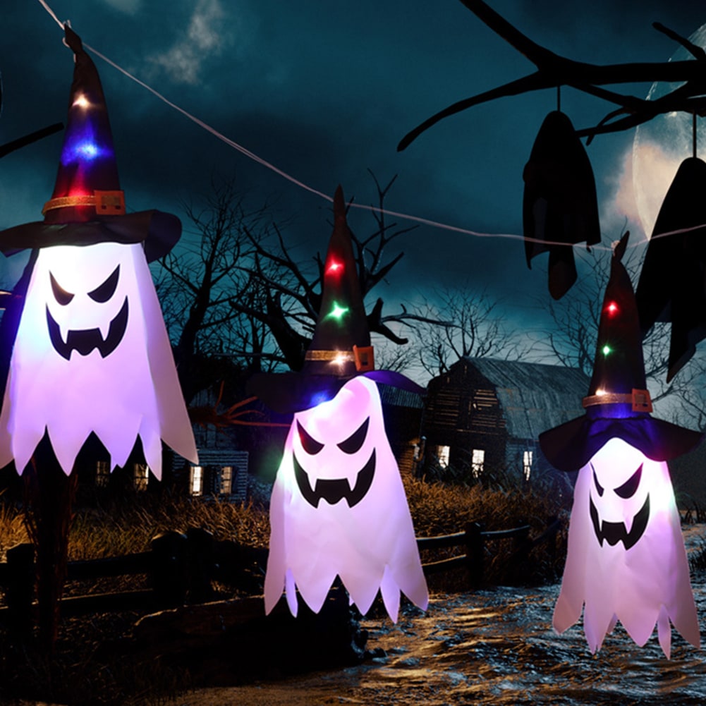 Halloween Ghost Decoration Light with Hanging and LED String for Party Decor - Image 9