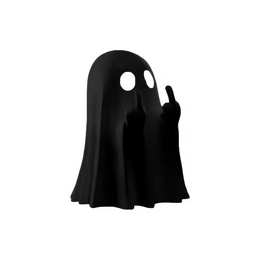 Halloween Ghost Decorations Figurine with Middle Finger Gesture Tabletop Statue for Party - Image 7
