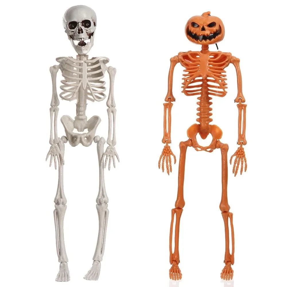 Halloween Giant Skeleton Decoration with Poseable Joints for Party and Outdoor Haunted House Display - Image 4