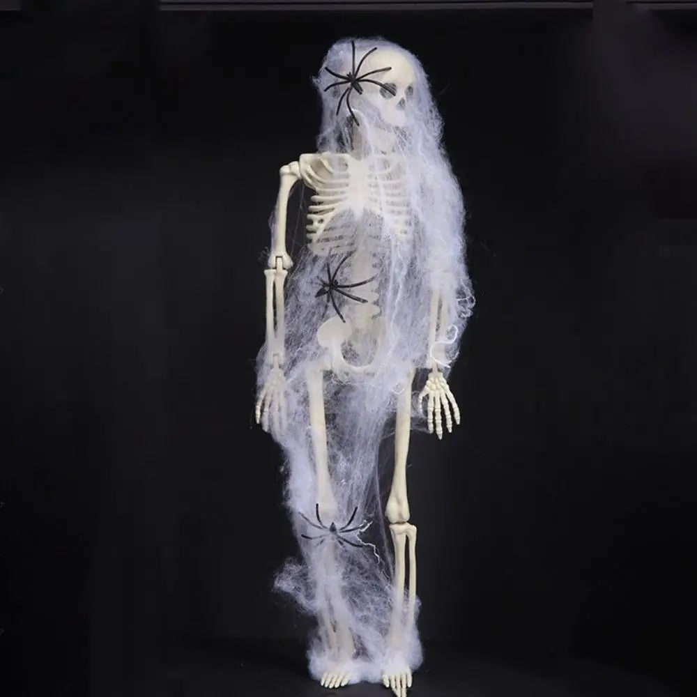Halloween Giant Skeleton Decoration with Poseable Joints for Party and Outdoor Haunted House Display - Image 5