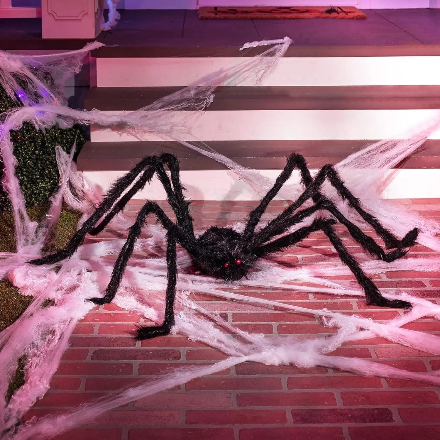 Halloween Giant Spider Decoration with Poseable Legs for Outdoor Party Decor Large - Image 2