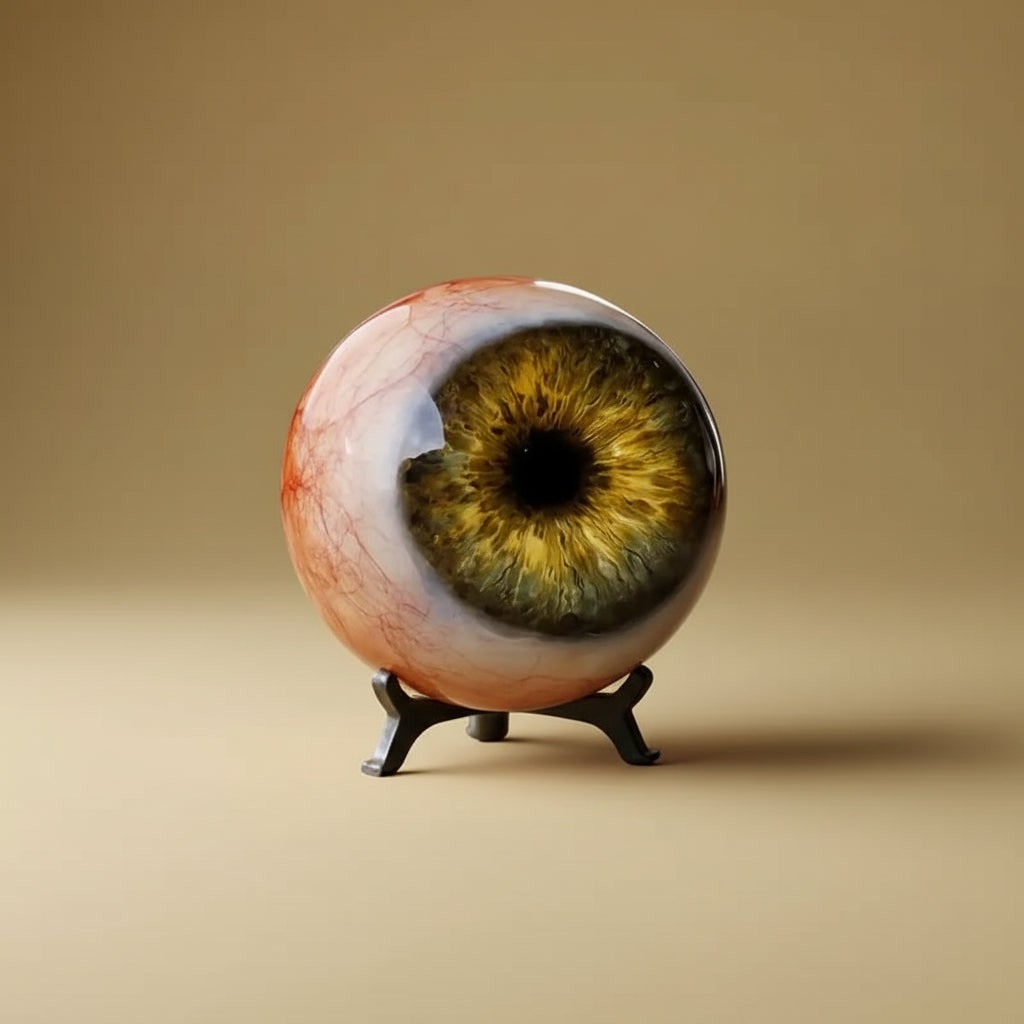 Halloween Giant Spider Decoration with Realistic Eyeball Prop for Haunted House Party Display - Image 1