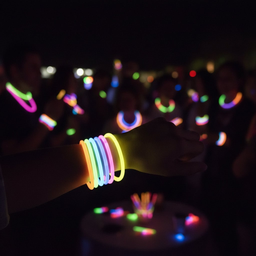 Halloween Glow Sticks Light for Party That in the Dark with Connectors for Bracelets and Necklaces - Image 1