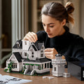 Halloween Haunted House Building Block Set with LED Lights - Image 1