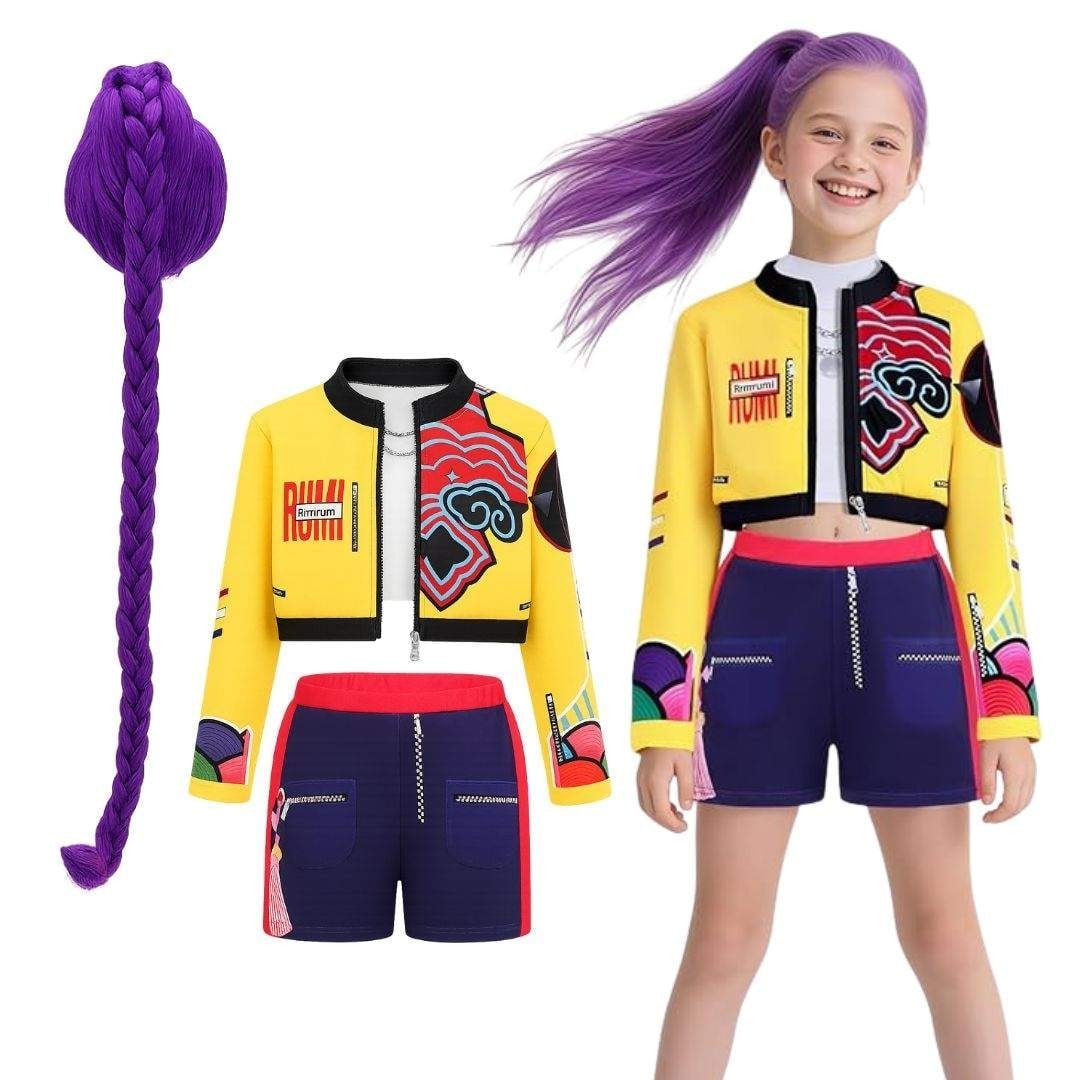 Halloween Hip Hop Dance Costume with Crop Top Shorts and Joggers for Party Performance Wear - Image 5